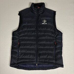 RLX Ralph Lauren Men’s Navy sleeveless puffer vest Size Large #winter #J0024